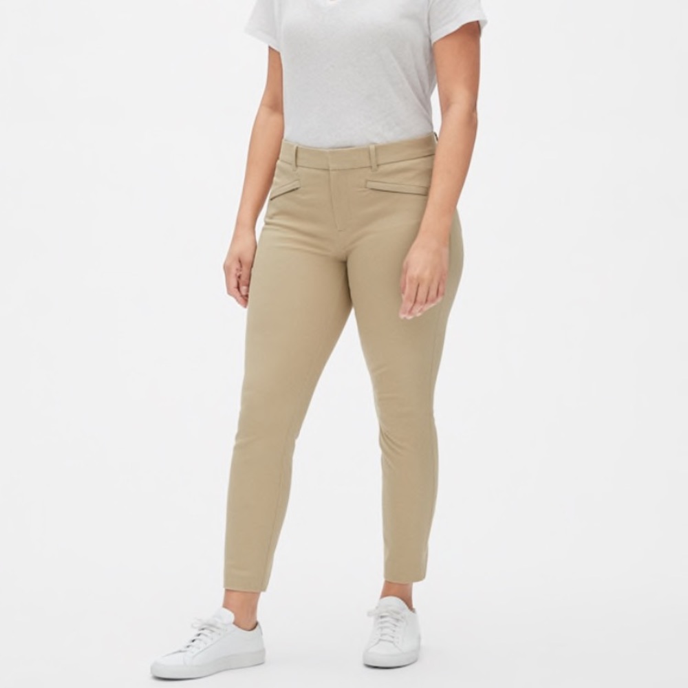 Gap Signature Skinny Ankle Pants in Golden Khaki